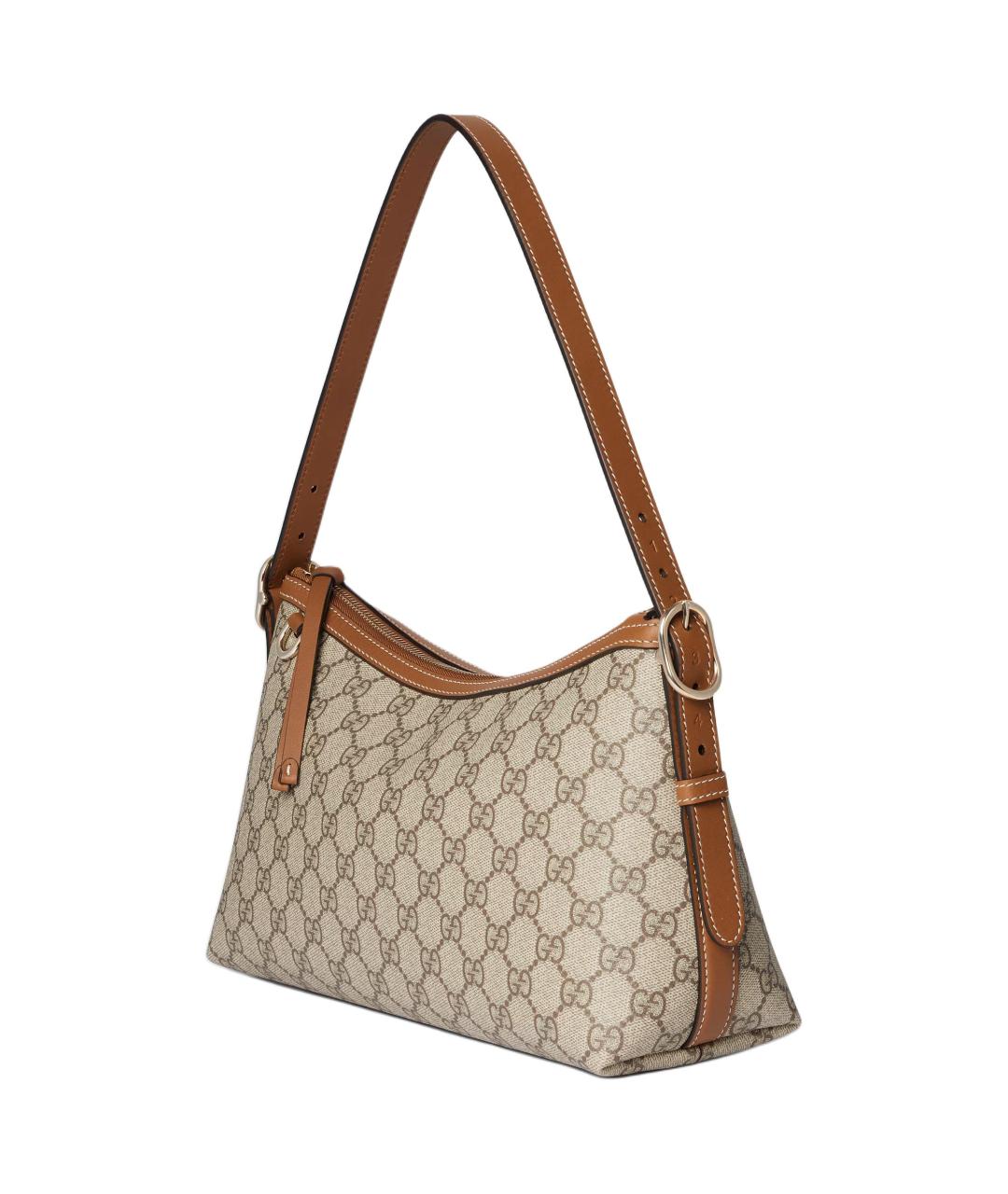 GUCCI Бежевая хлопковая сумка через плечо, фото 2