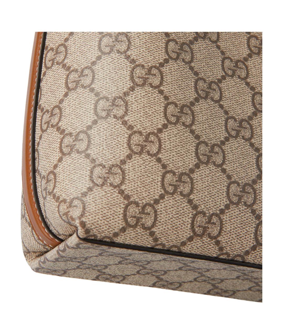 GUCCI Коричневая хлопковая сумка через плечо, фото 7