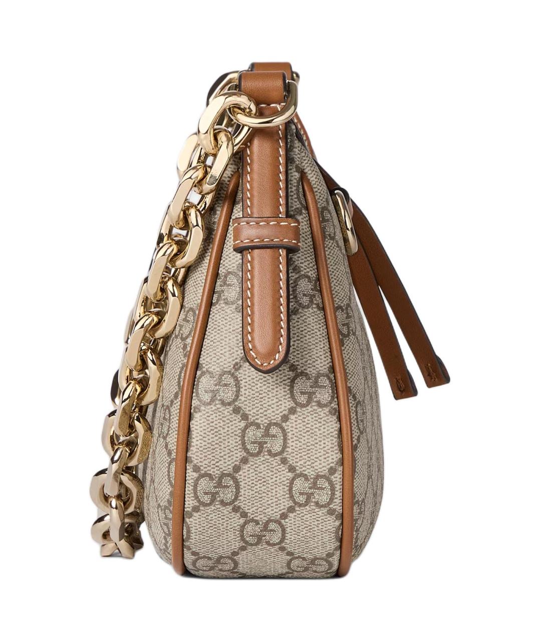 GUCCI Коричневая хлопковая сумка через плечо, фото 4