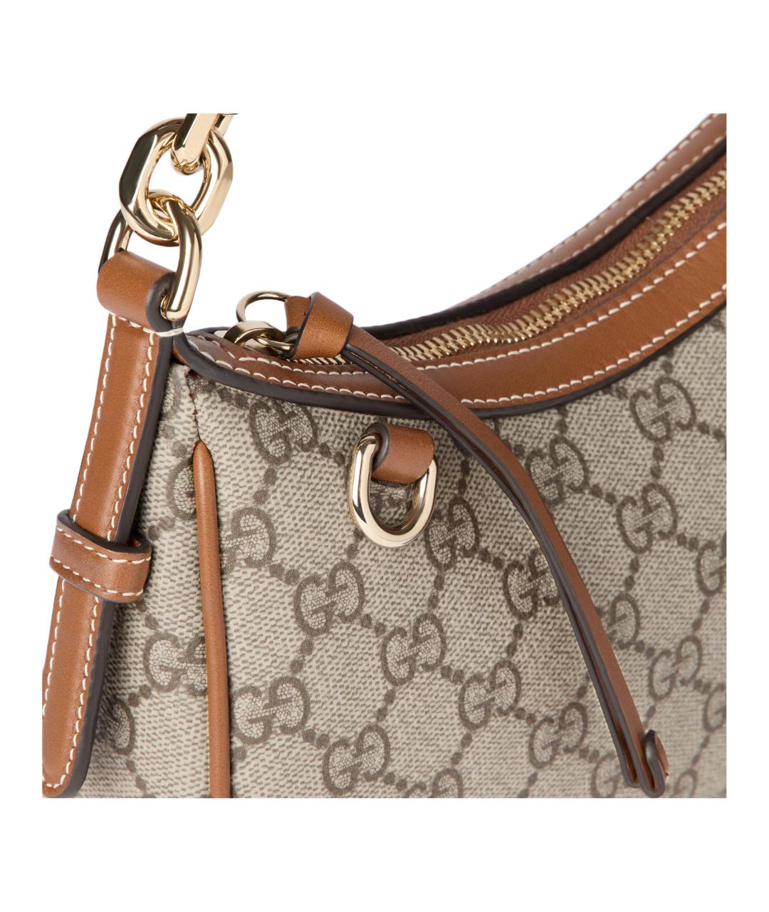 GUCCI Коричневая хлопковая сумка через плечо, фото 7