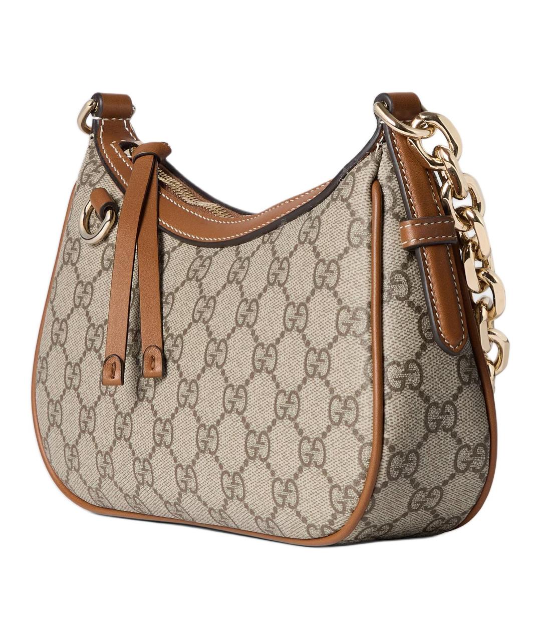 GUCCI Коричневая хлопковая сумка через плечо, фото 3