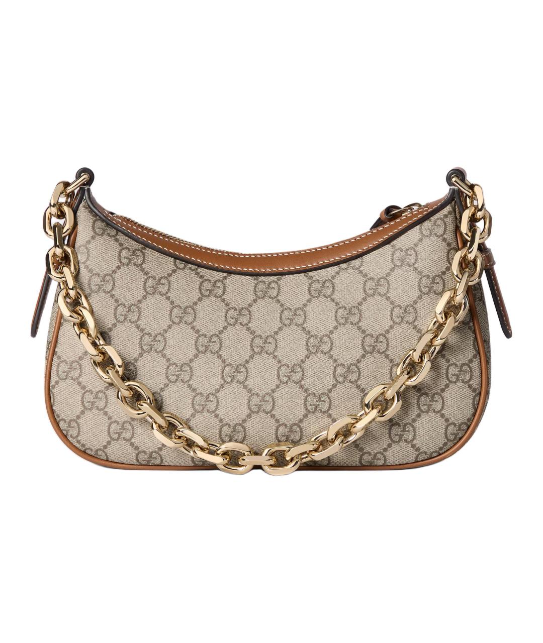 GUCCI Коричневая хлопковая сумка через плечо, фото 5