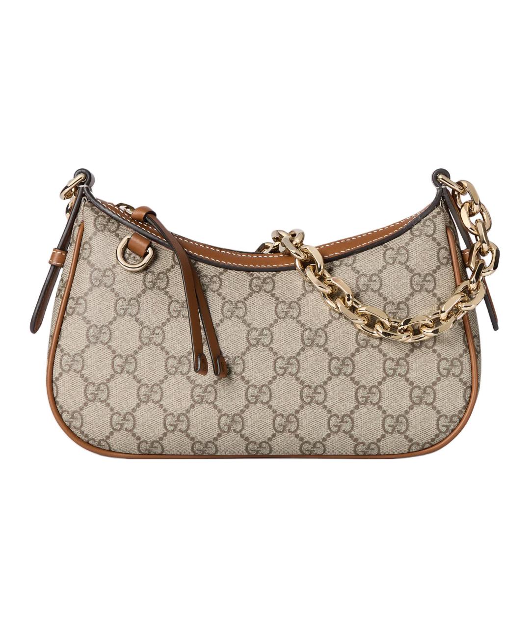 GUCCI Коричневая хлопковая сумка через плечо, фото 1