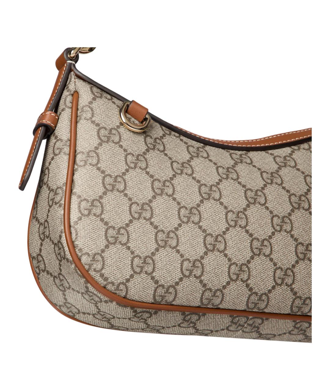 GUCCI Коричневая хлопковая сумка через плечо, фото 8