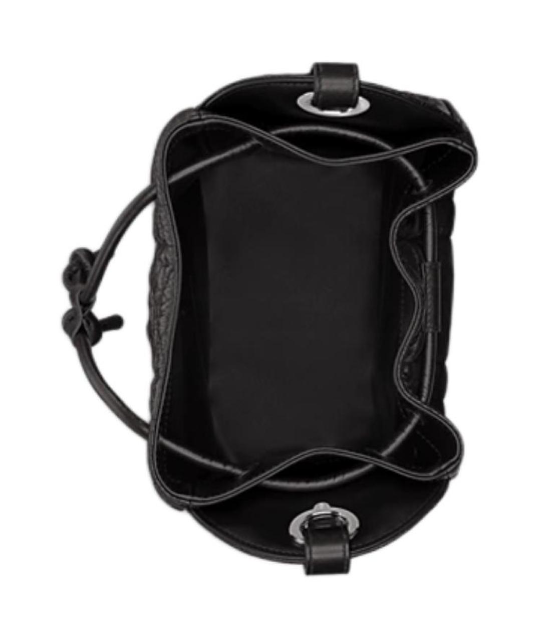 CHRISTIAN DIOR Черная кожаная сумка через плечо, фото 5