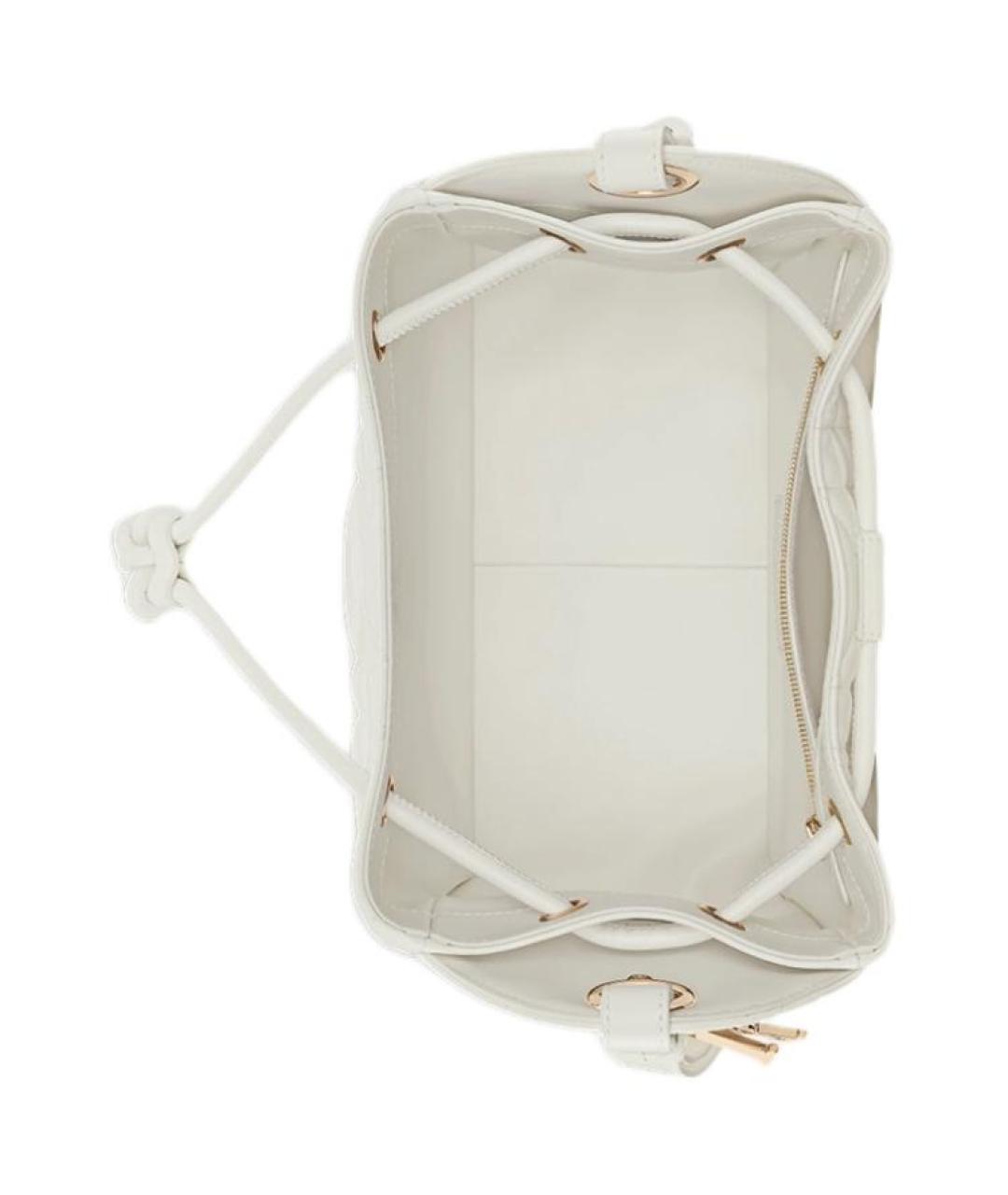 CHRISTIAN DIOR Белая кожаная сумка через плечо, фото 6