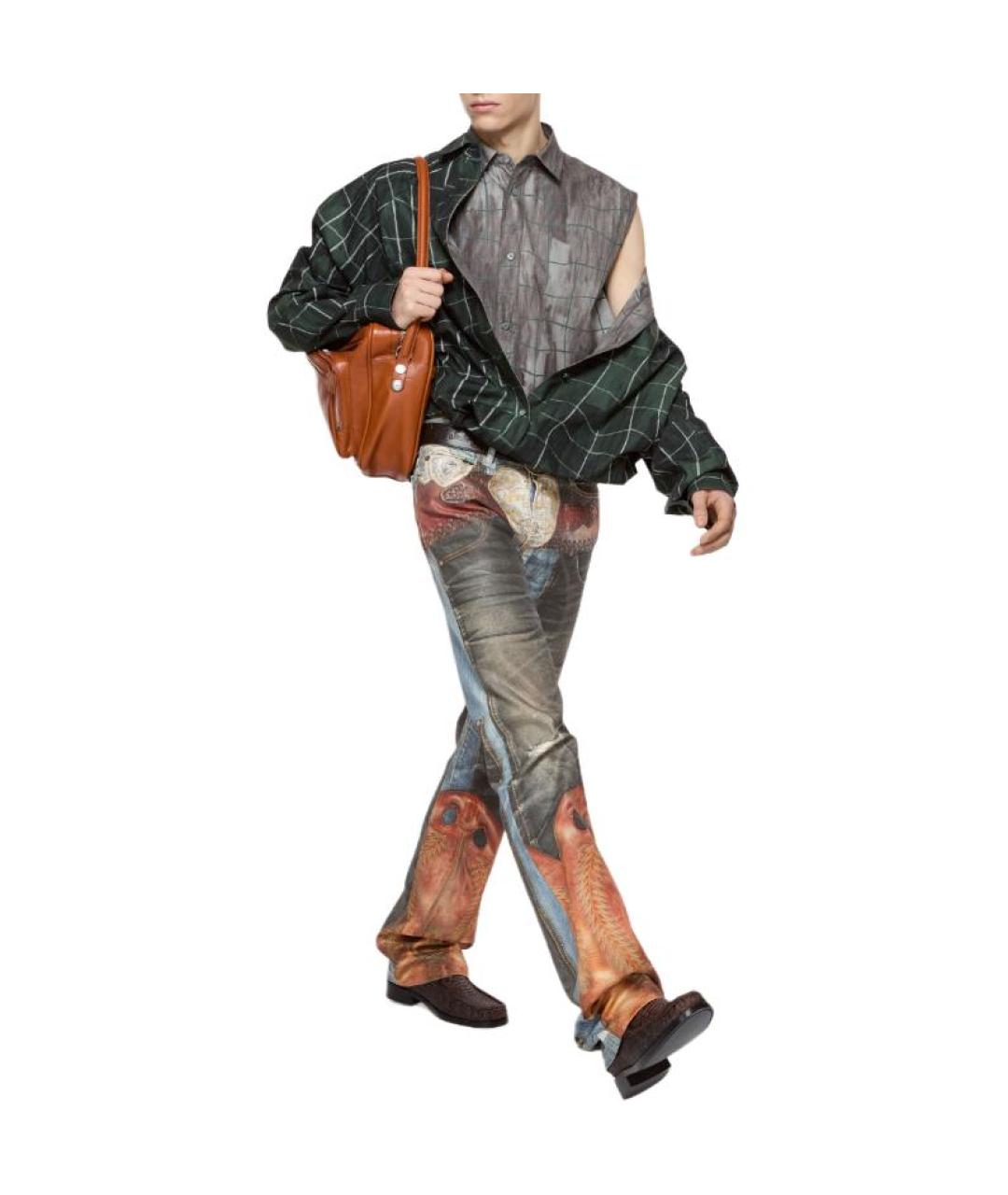 ACNE STUDIOS Мульти хлопковые прямые джинсы, фото 3