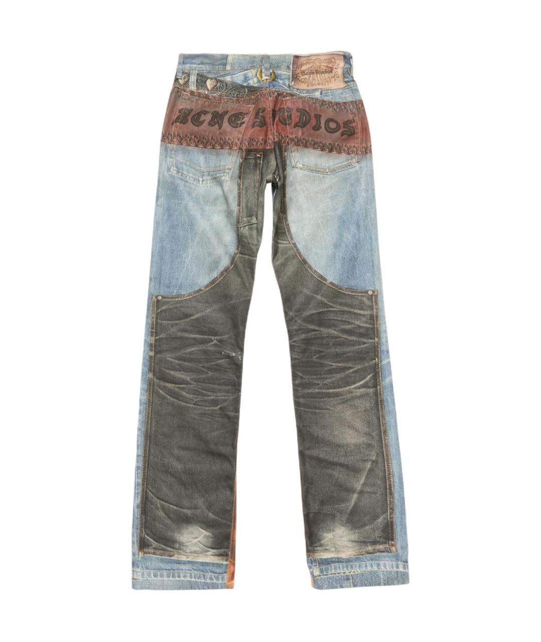 ACNE STUDIOS Мульти хлопковые прямые джинсы, фото 2