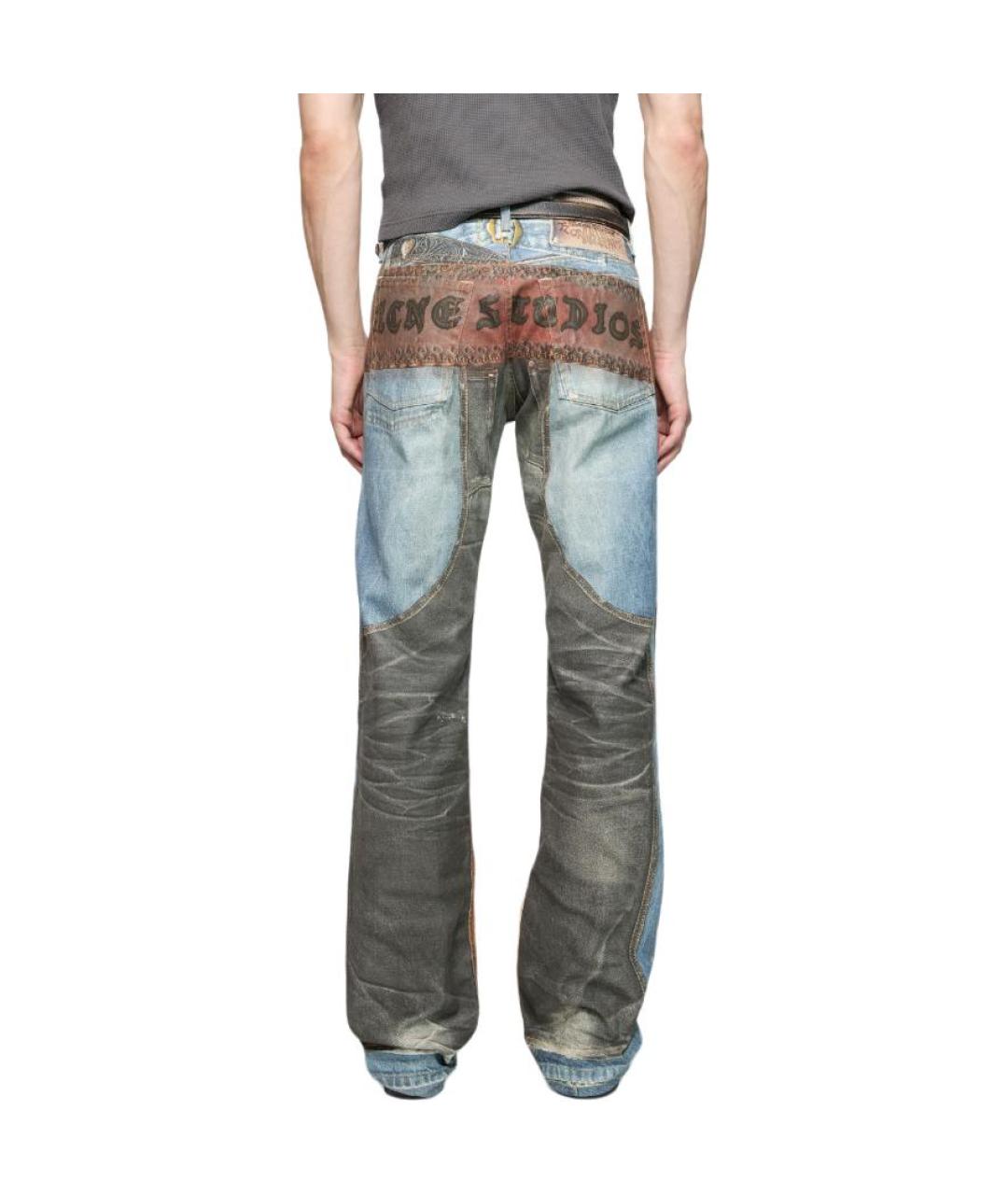 ACNE STUDIOS Мульти хлопковые прямые джинсы, фото 7