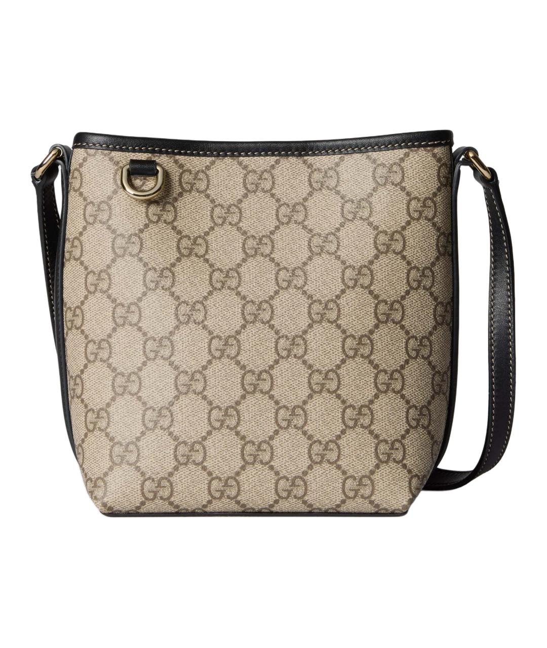 GUCCI Черная хлопковая сумка через плечо, фото 1