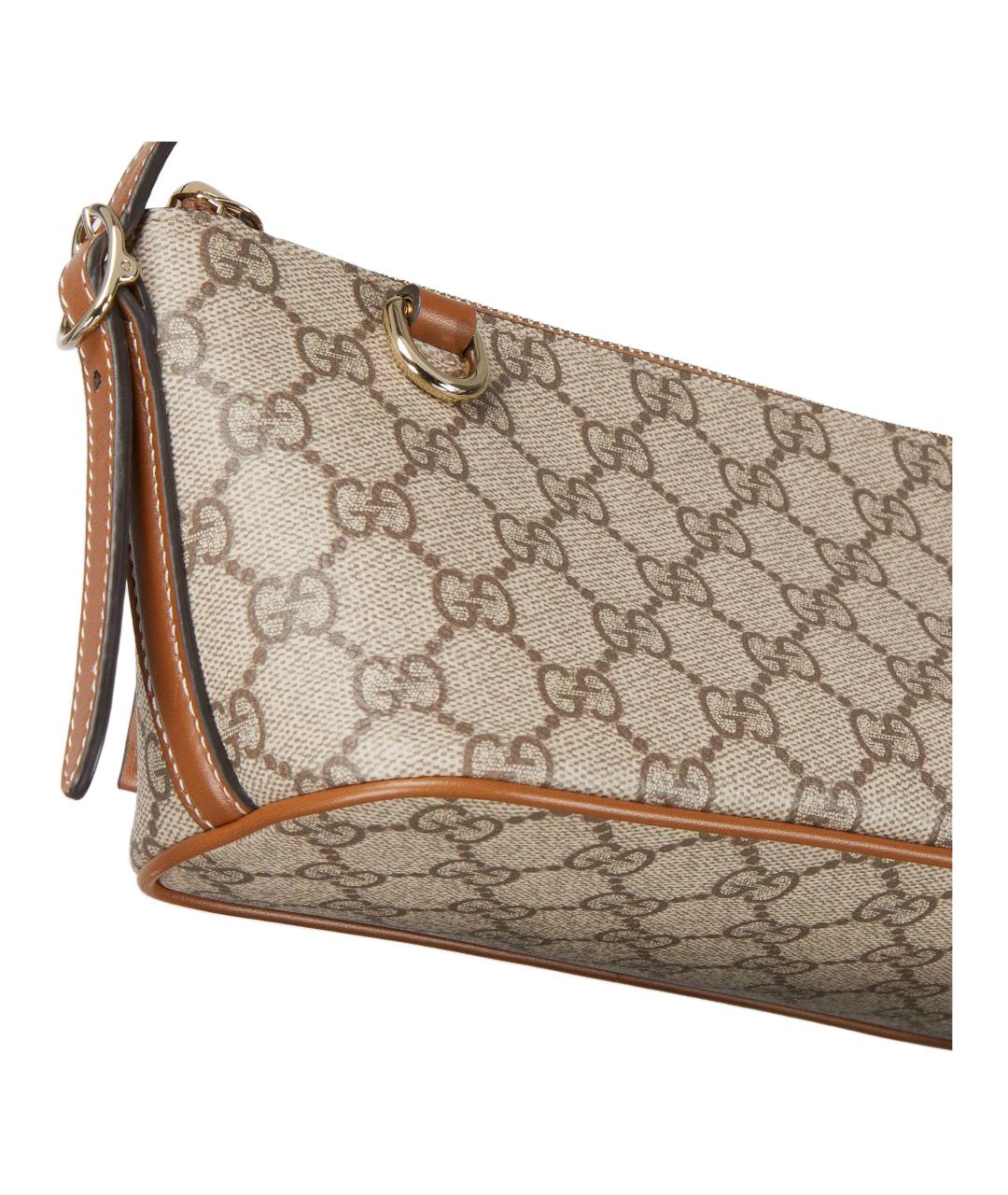 GUCCI Коричневая хлопковая сумка через плечо, фото 7