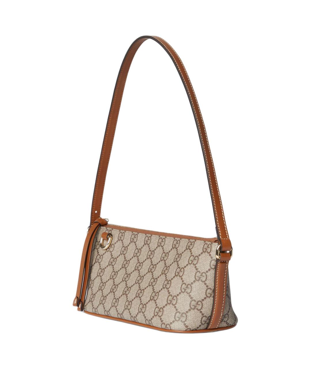 GUCCI Коричневая хлопковая сумка через плечо, фото 2