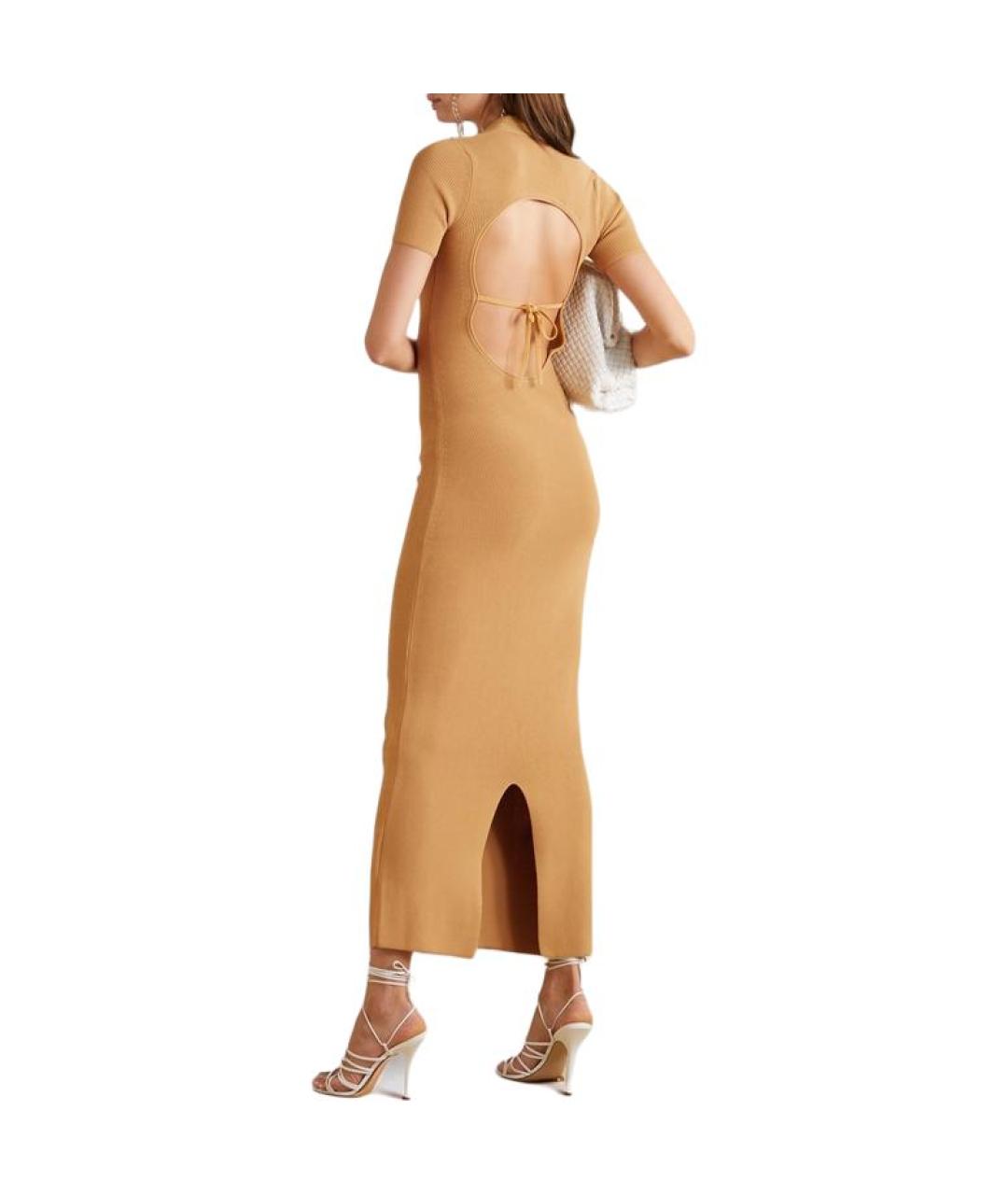 JACQUEMUS Желтое повседневное платье, фото 3