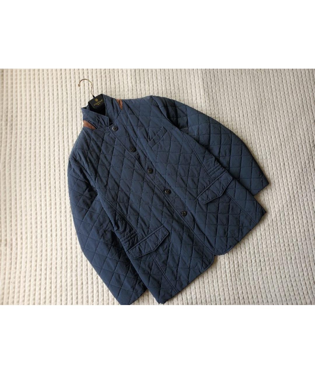 CANALI Темно-синяя полиамидовая куртка, фото 6