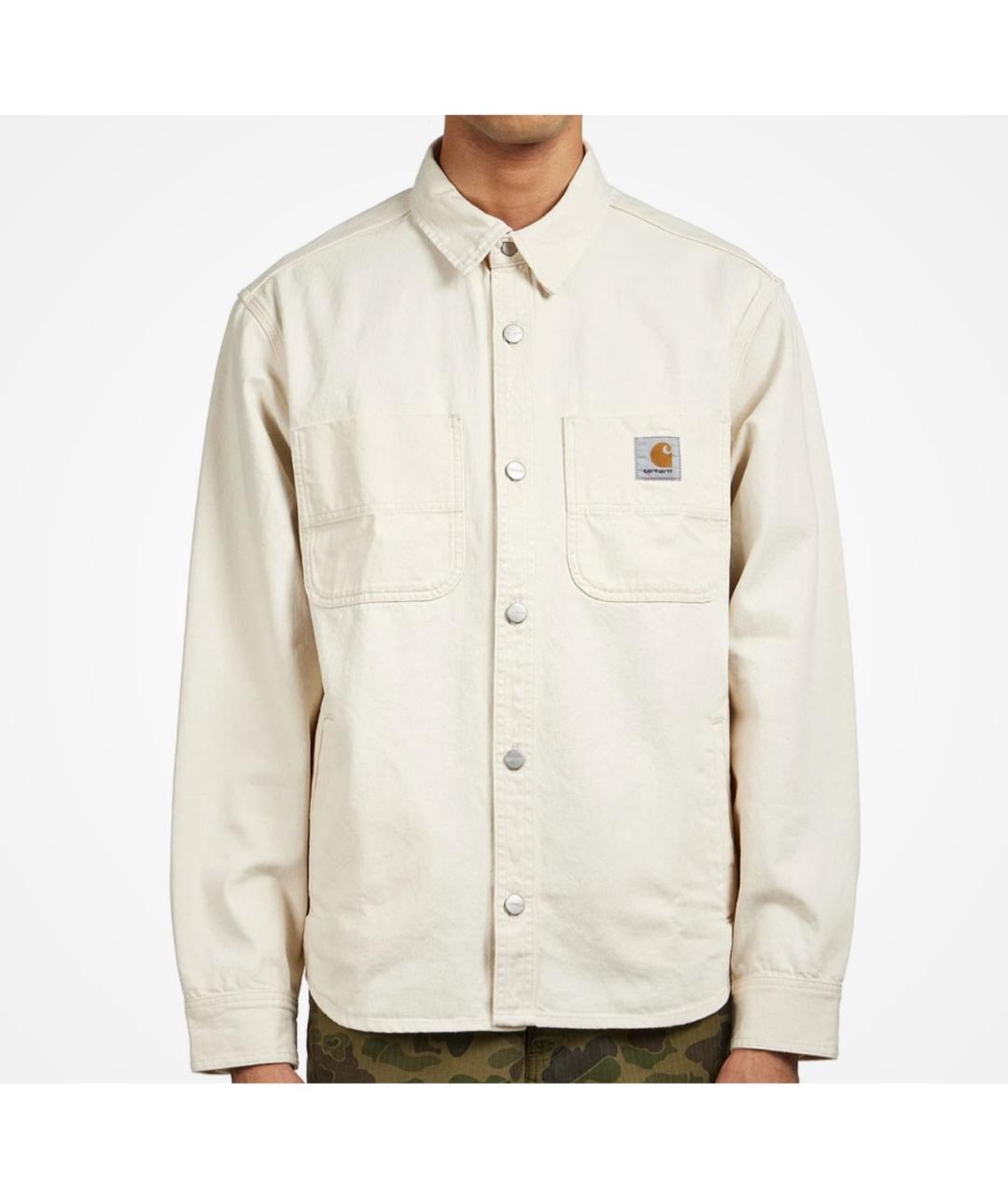 CARHARTT WIP Бежевая хлопковая спортивная куртка, фото 5