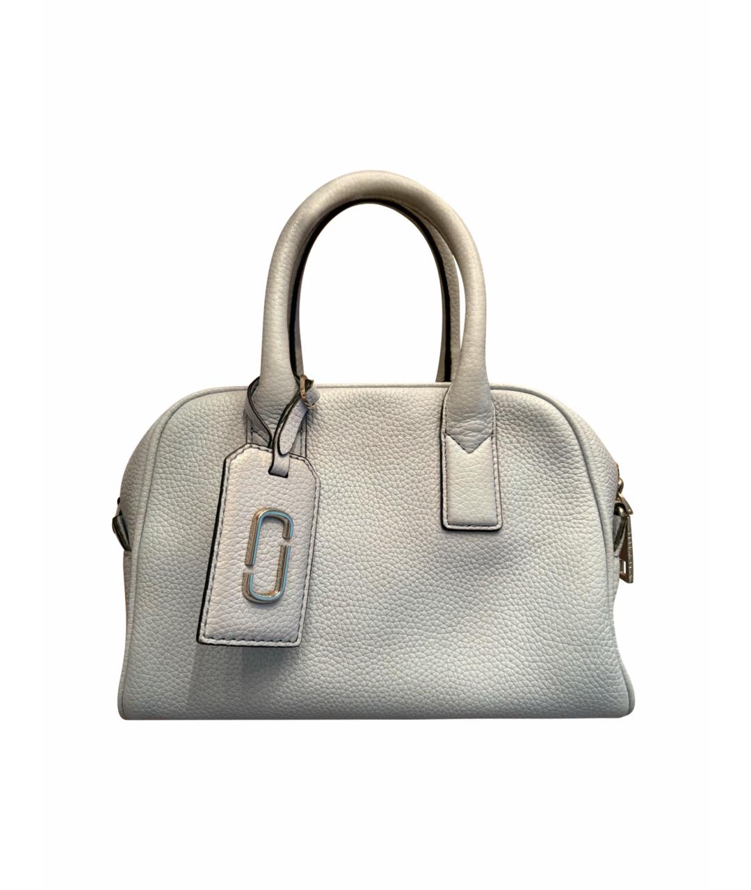 MARC JACOBS Голубая кожаная сумка с короткими ручками, фото 1