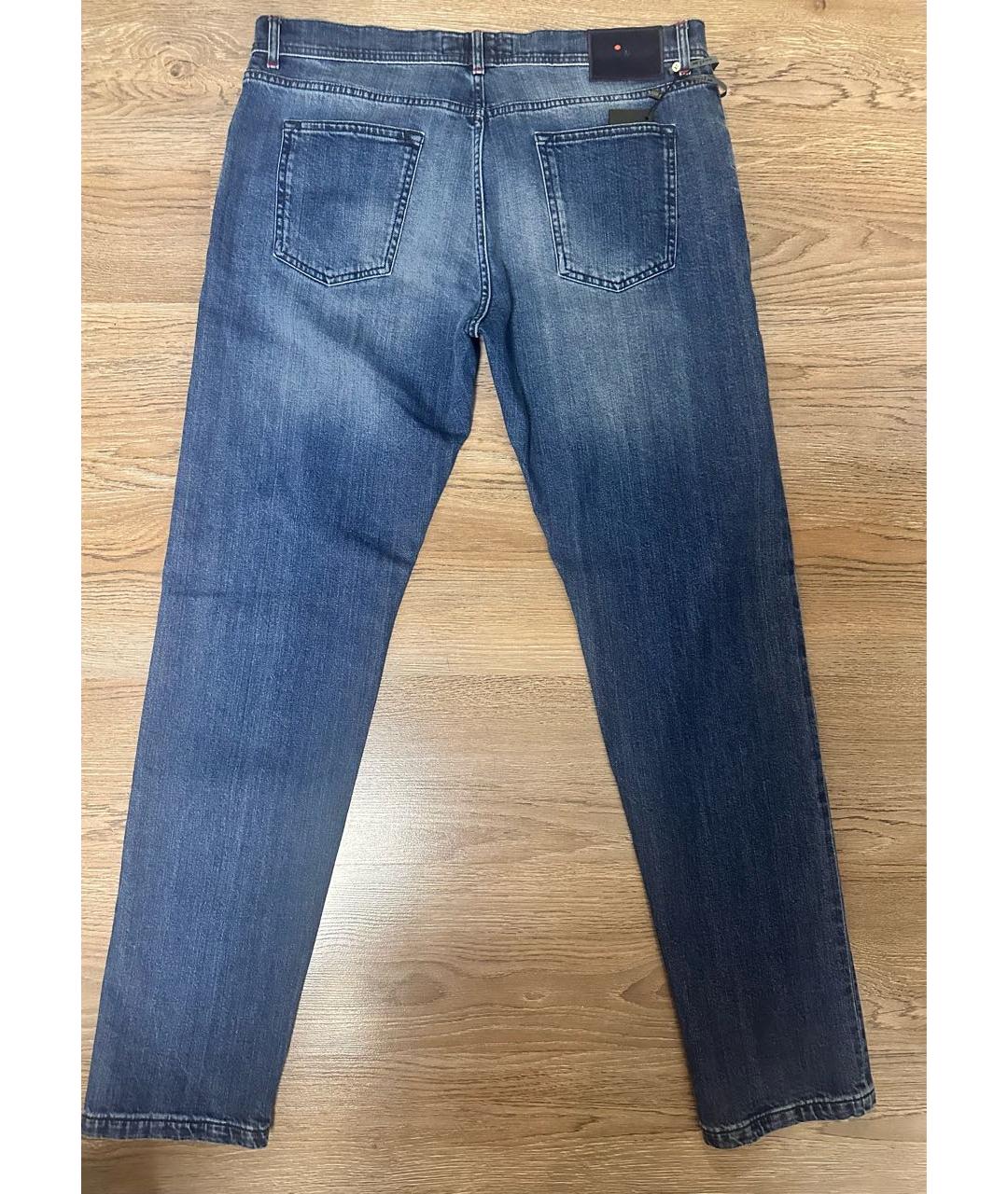 KITON Синие хлопко-эластановые джинсы, фото 2