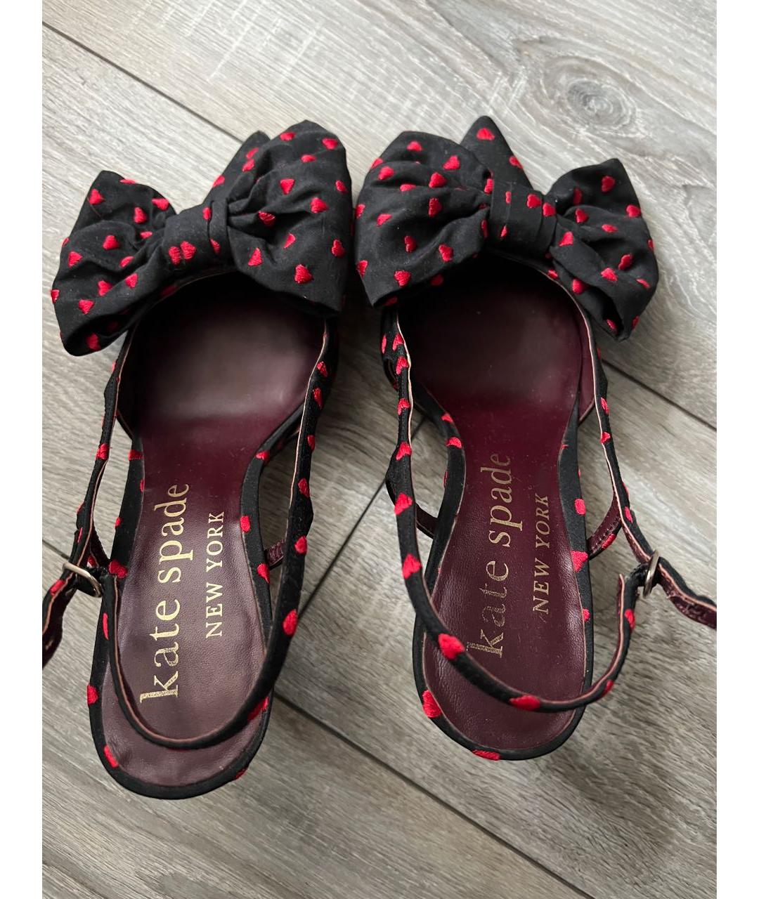 KATE SPADE Черные текстильные туфли, фото 4