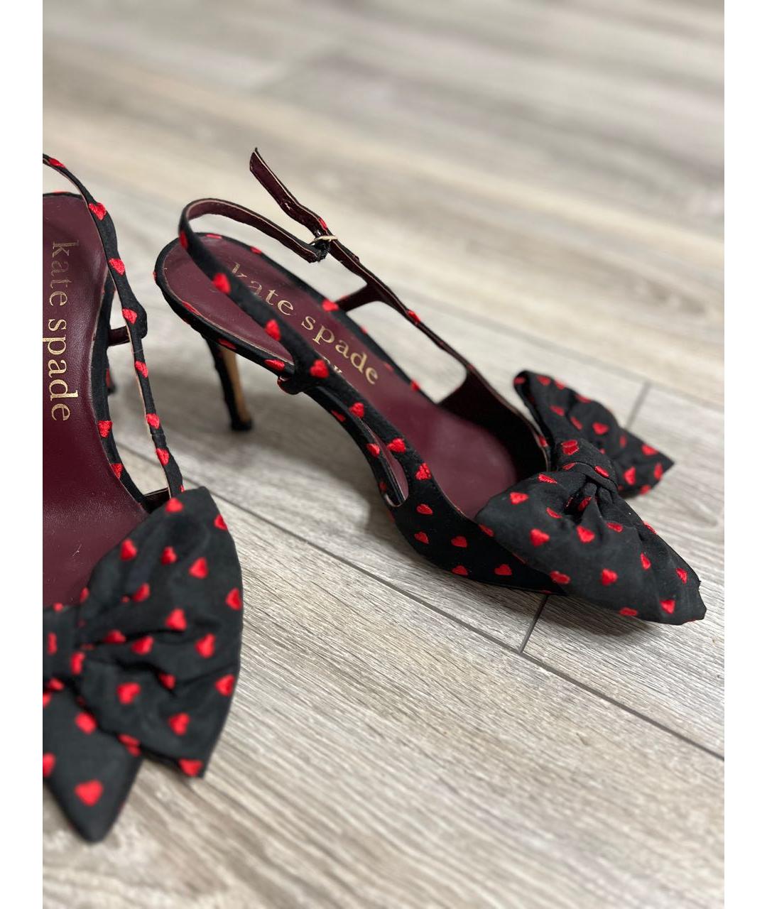KATE SPADE Черные текстильные туфли, фото 2