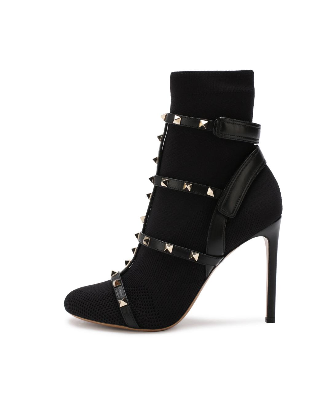 VALENTINO Черные текстильные ботильоны, фото 8