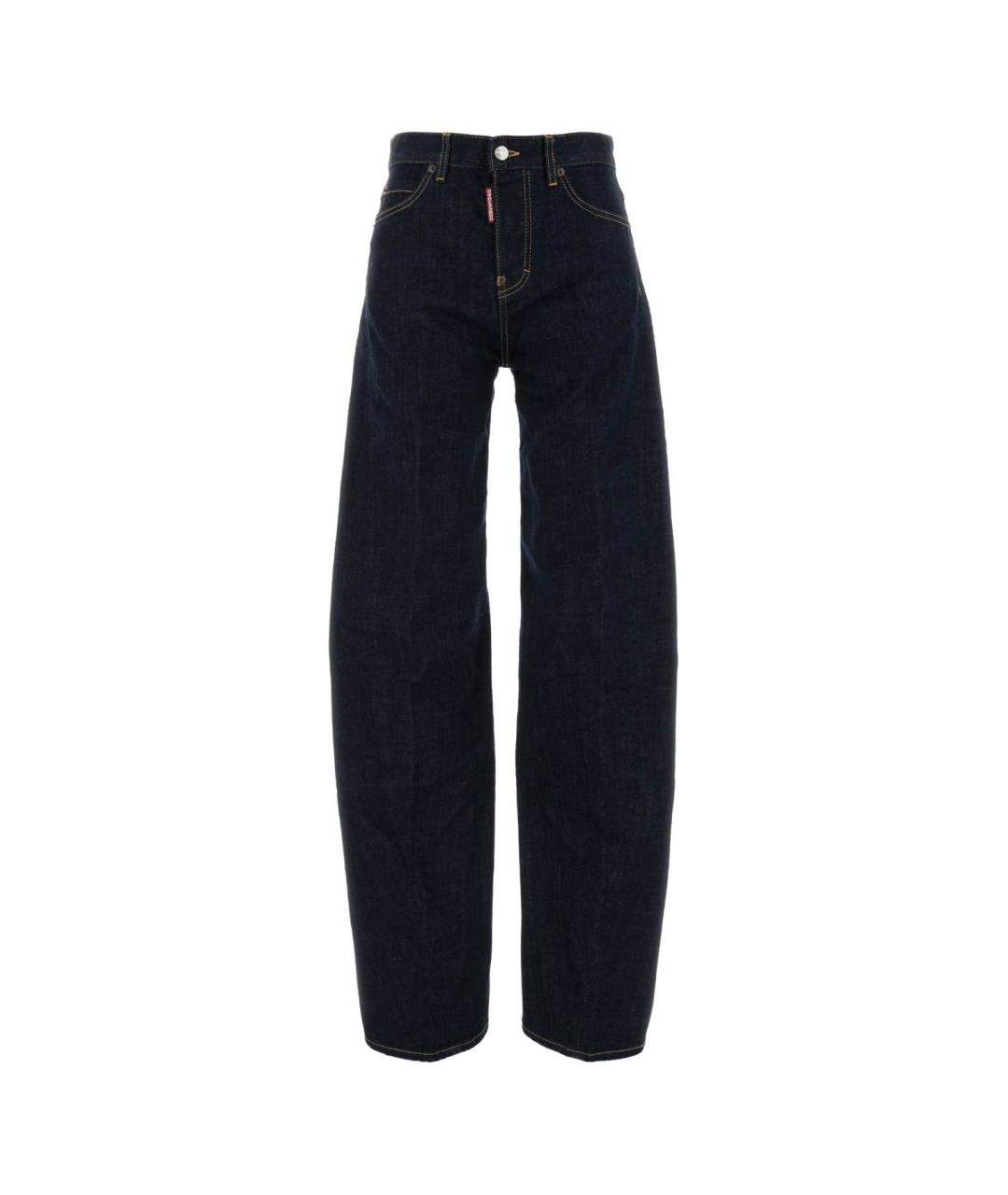 DSQUARED2 Синие хлопко-эластановые прямые джинсы, фото 1