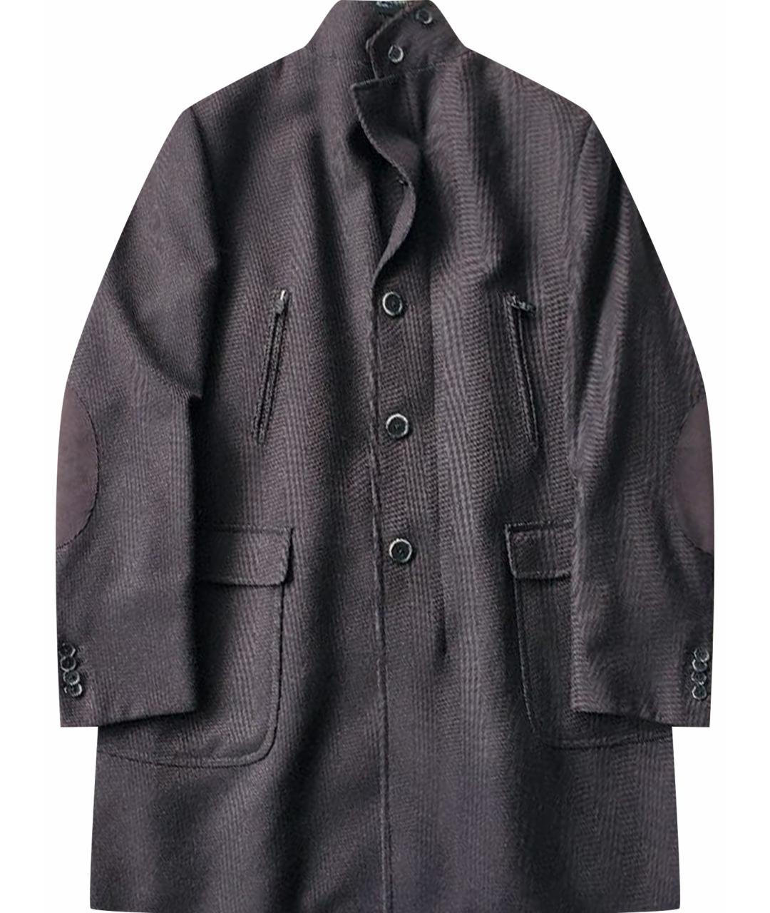CORNELIANI Коричневое шерстяное пальто, фото 1
