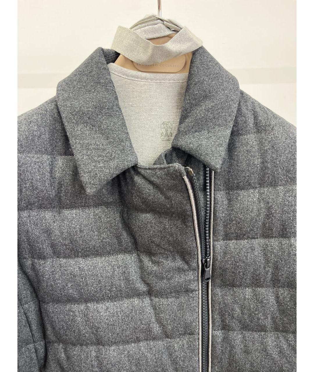 BRUNELLO CUCINELLI Антрацитовая кашемировая куртка, фото 4