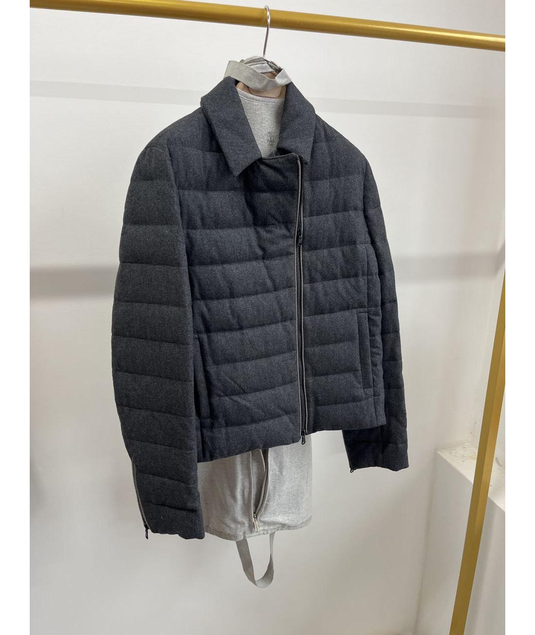 BRUNELLO CUCINELLI Антрацитовая кашемировая куртка, фото 2