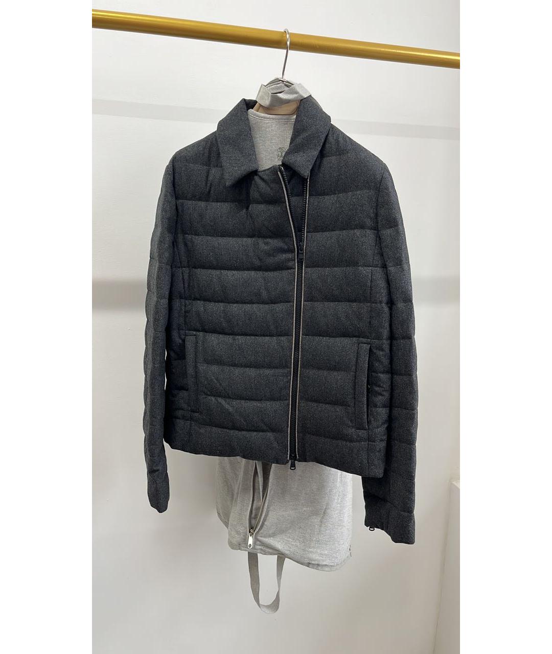 BRUNELLO CUCINELLI Антрацитовая кашемировая куртка, фото 6