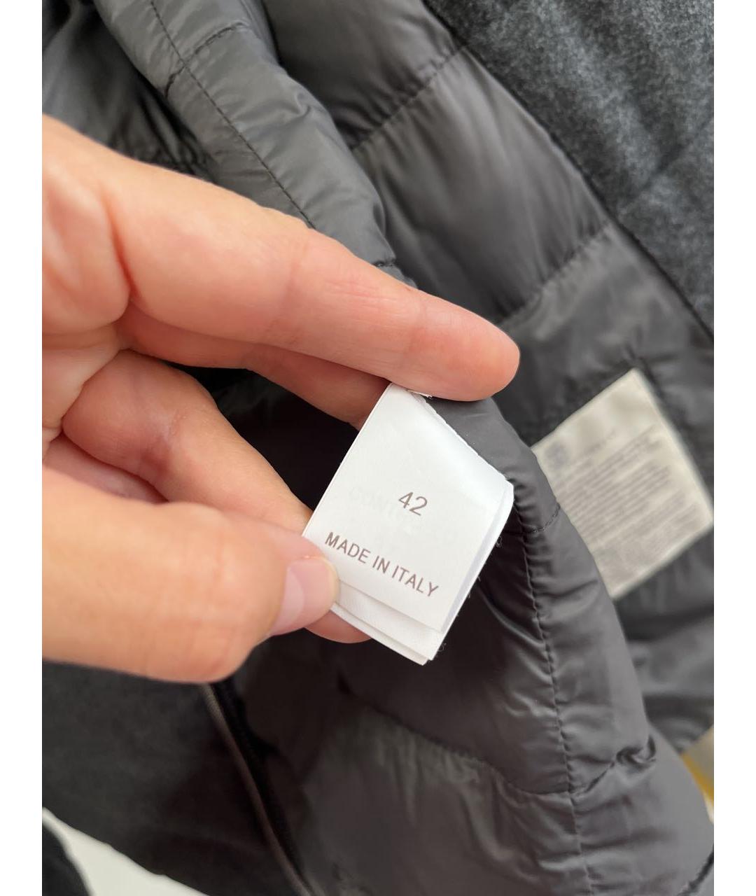 BRUNELLO CUCINELLI Антрацитовая кашемировая куртка, фото 3