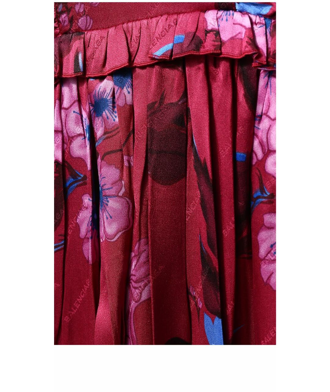 BALENCIAGA Бордовый шелковый сарафан, фото 5