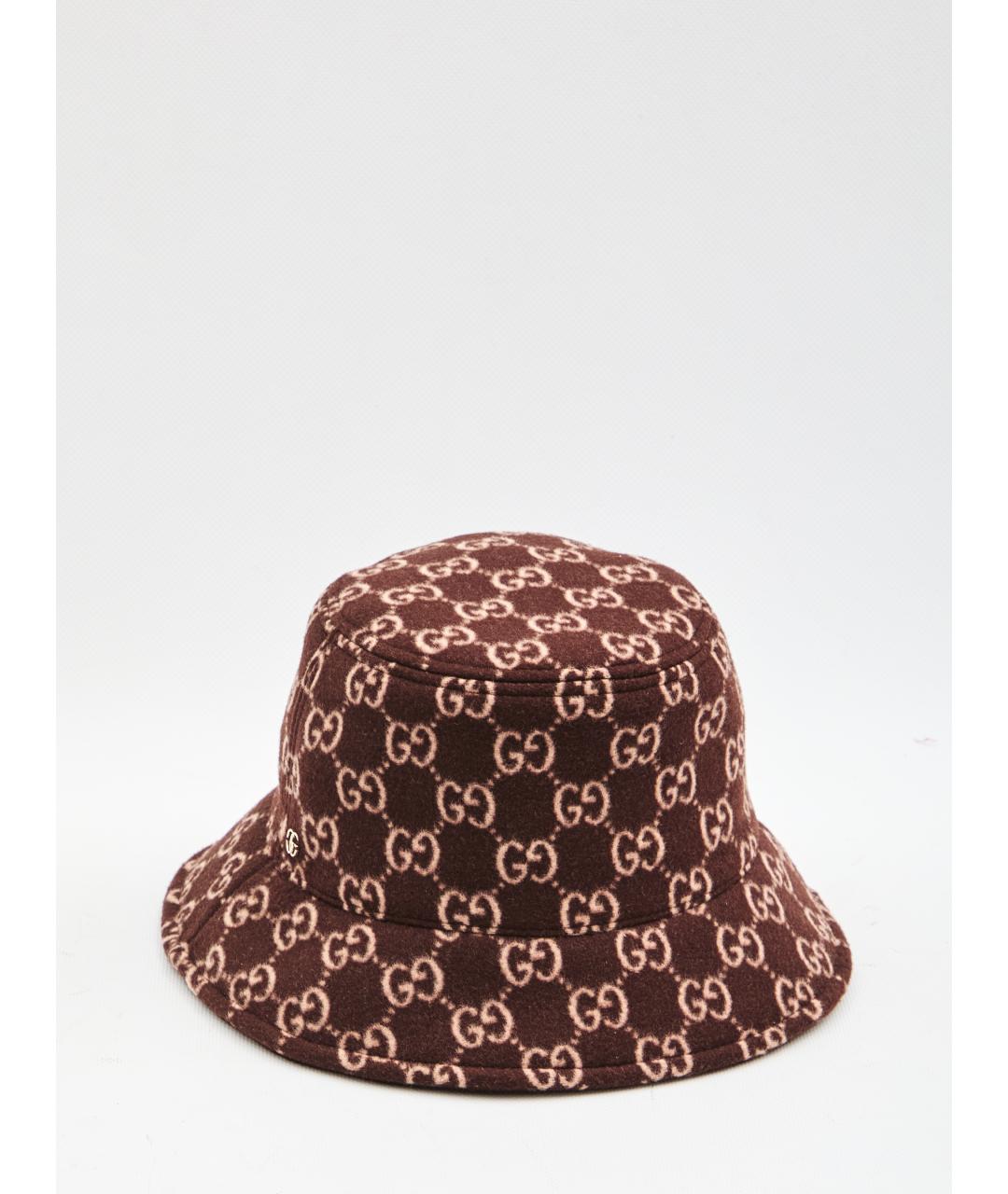 GUCCI Коричневая шерстяная кепка, фото 2