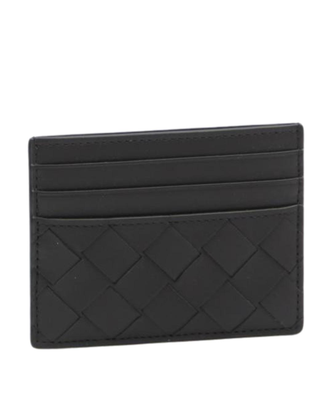 BOTTEGA VENETA Черный кожаный кардхолдер, фото 2