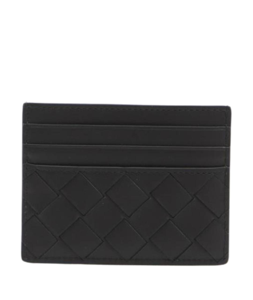 BOTTEGA VENETA Черный кожаный кардхолдер, фото 1
