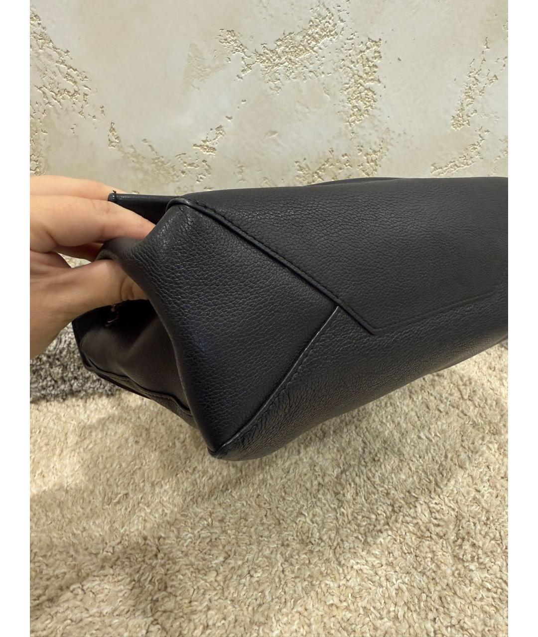 LOUIS VUITTON Черная сумка с короткими ручками, фото 7