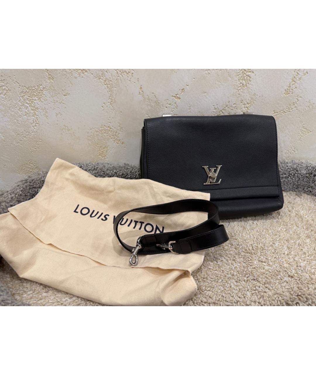 LOUIS VUITTON Черная сумка с короткими ручками, фото 5