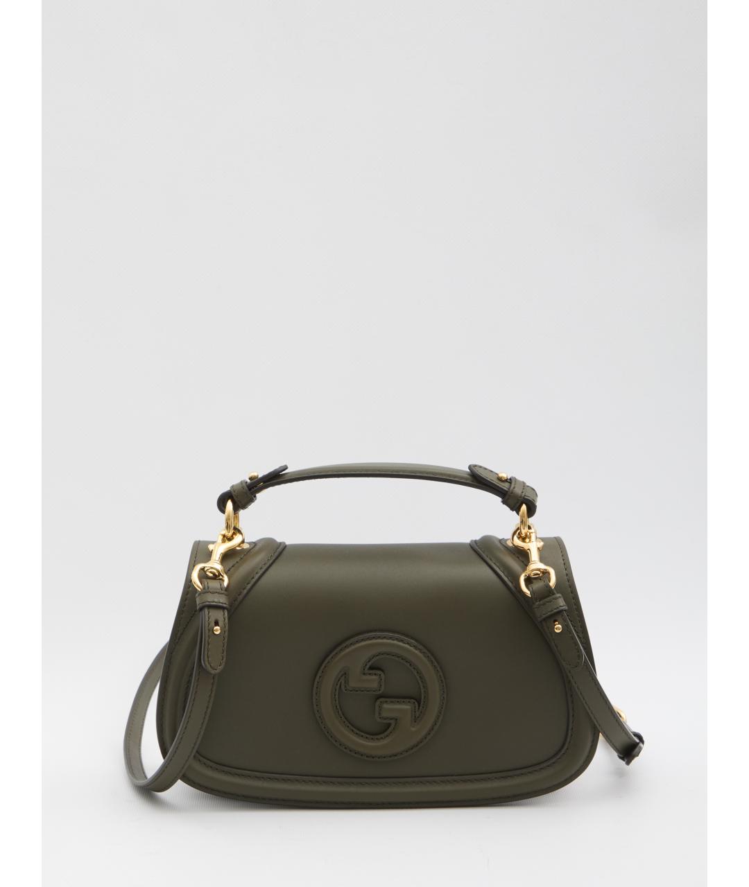 GUCCI Зеленая кожаная сумка через плечо, фото 2