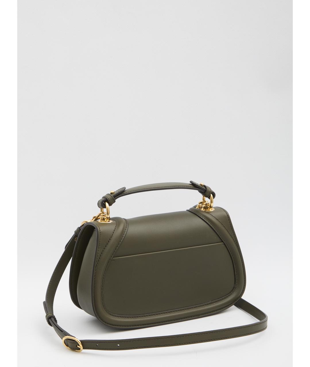 GUCCI Зеленая кожаная сумка через плечо, фото 3