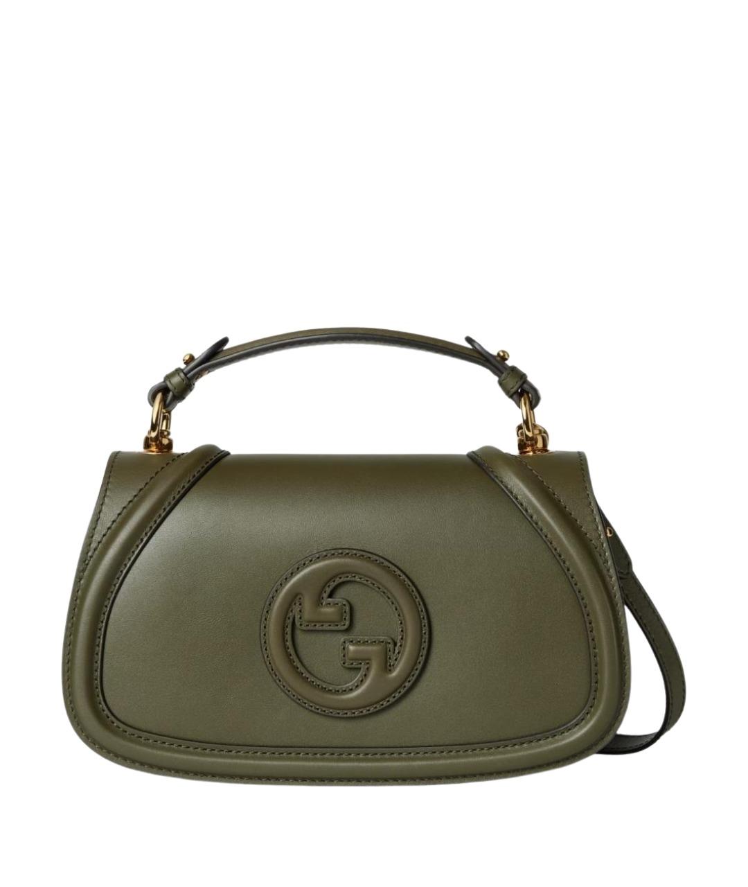 GUCCI Зеленая кожаная сумка через плечо, фото 1