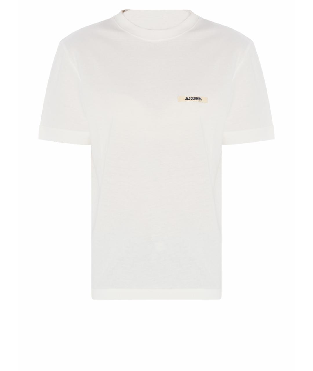 JACQUEMUS Белая хлопковая футболка, фото 1