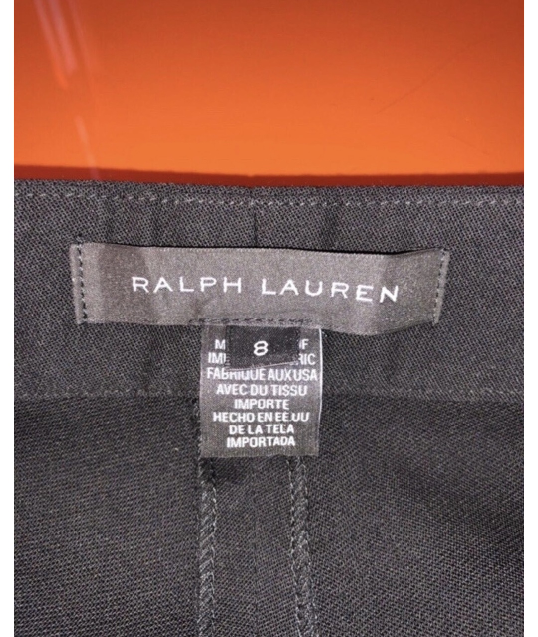 RALPH LAUREN Черные брюки узкие, фото 5