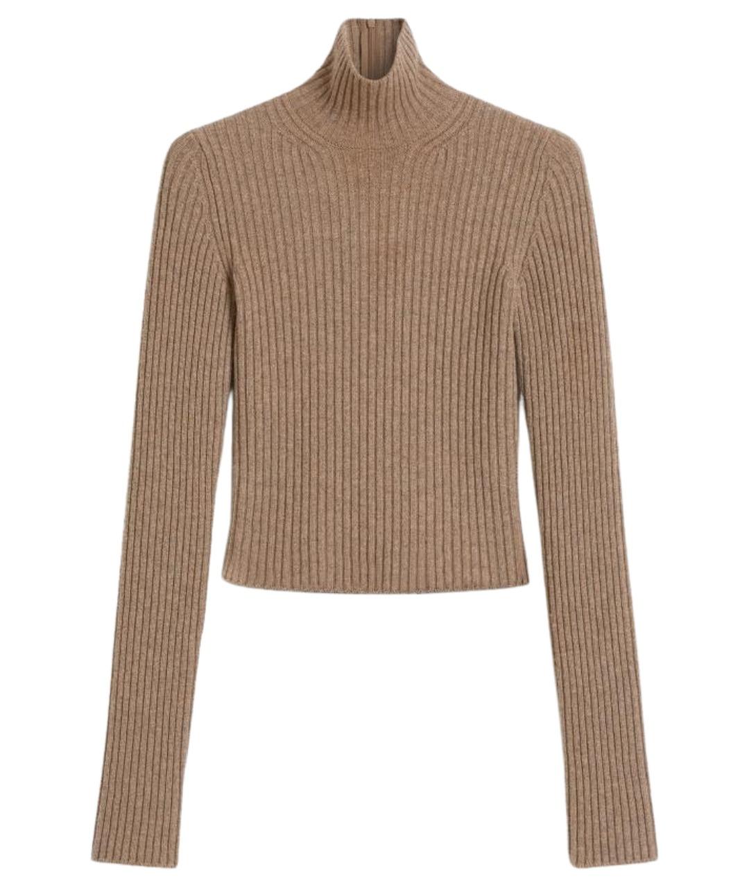 MAX MARA Бежевый шерстяной джемпер / свитер, фото 1