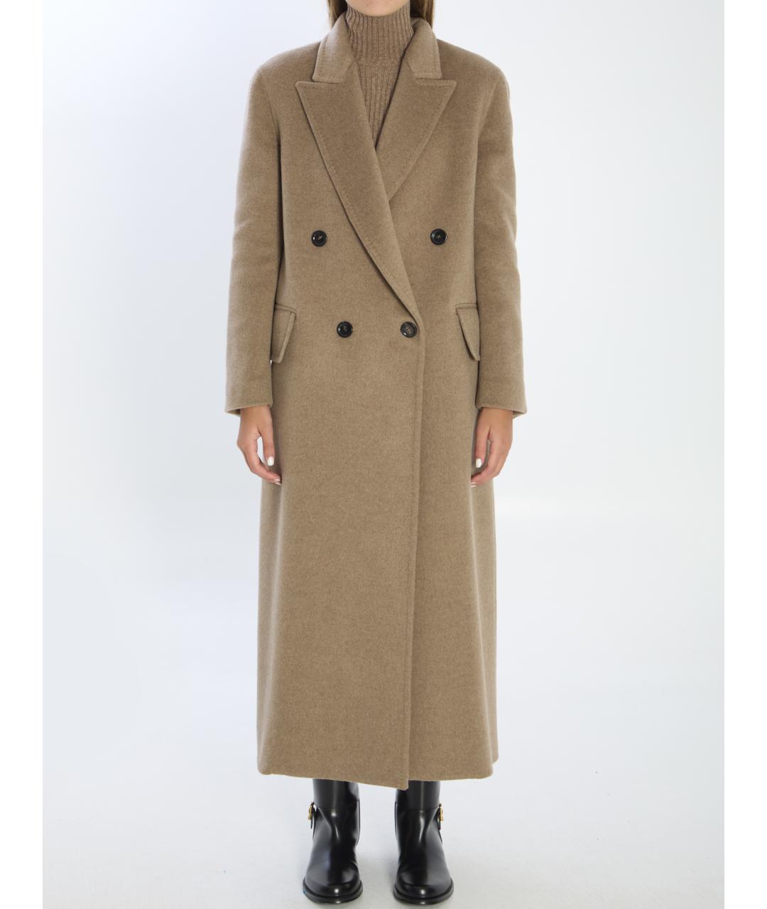 MAX MARA Бежевое кашемировое пальто, фото 2