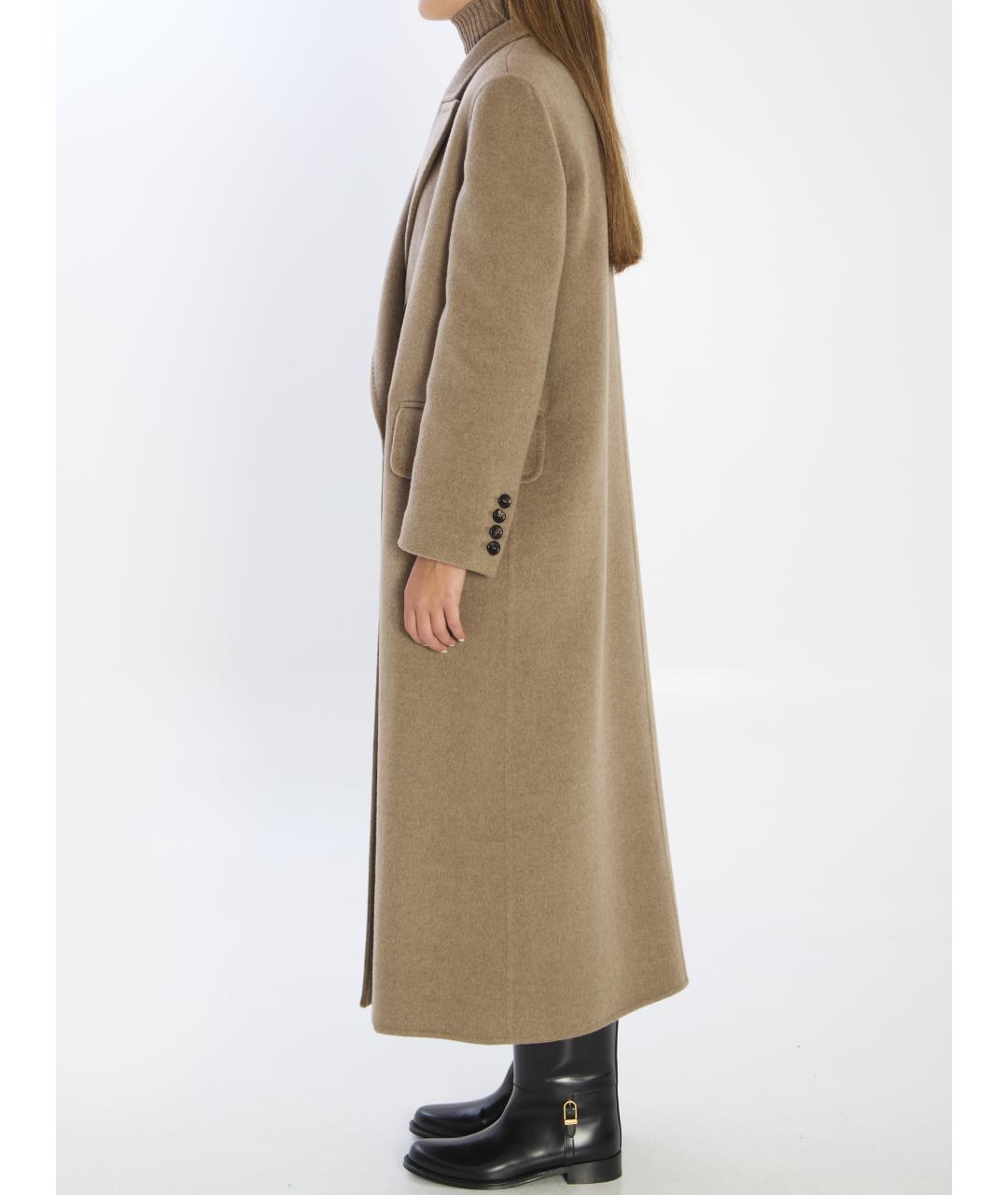 MAX MARA Бежевое кашемировое пальто, фото 4