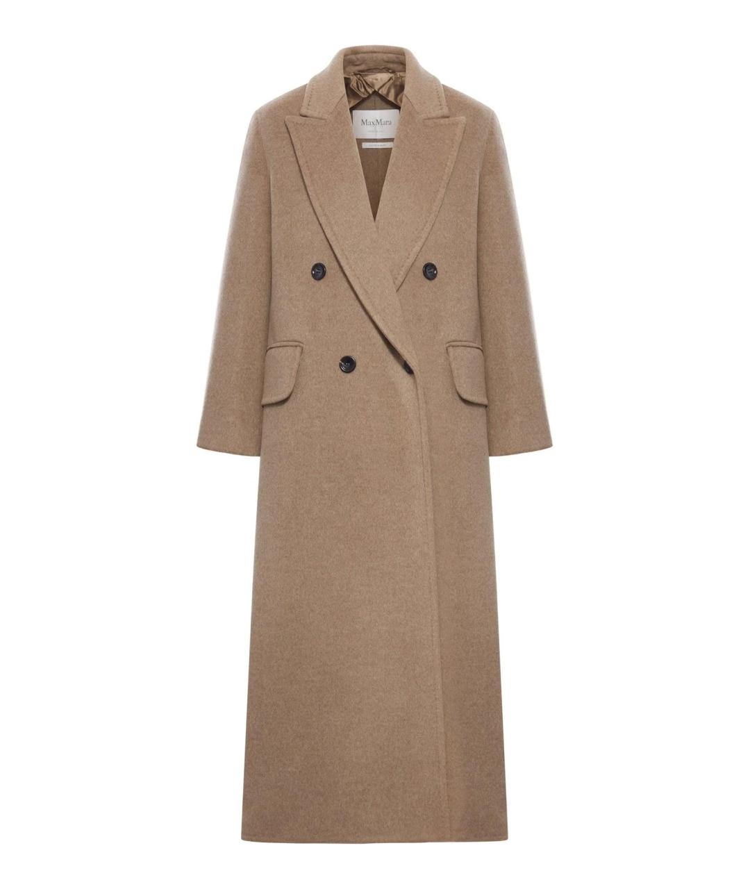MAX MARA Бежевое кашемировое пальто, фото 1