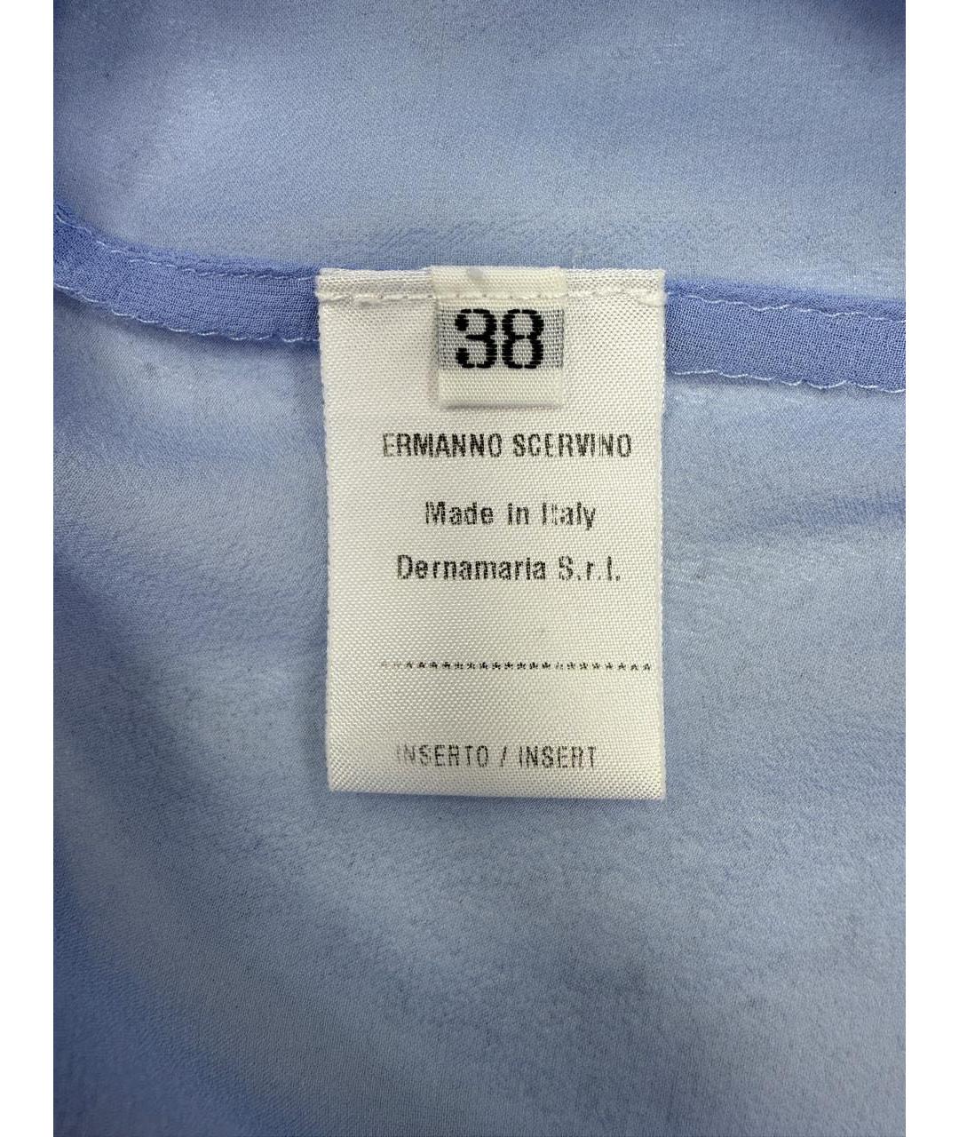 ERMANNO SCERVINO Голубой хлопковый джемпер / свитер, фото 7