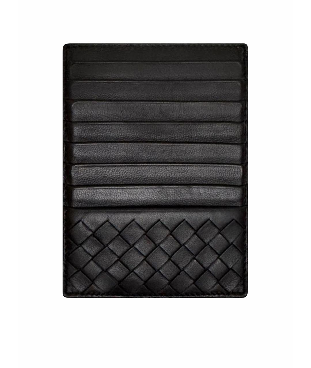BOTTEGA VENETA Черный кожаный кардхолдер, фото 1