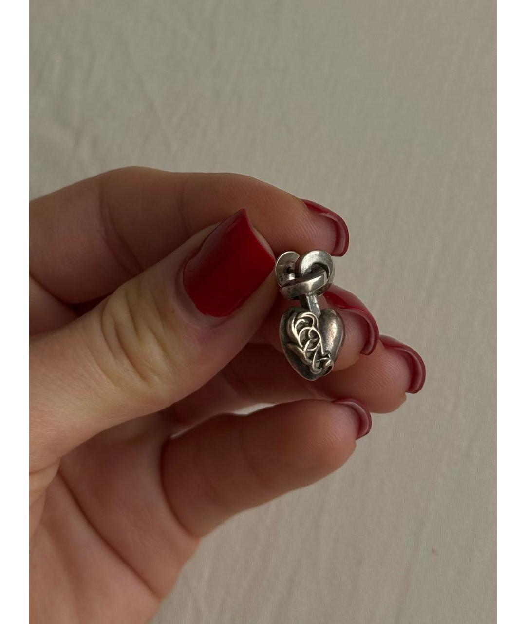 CHROME HEARTS Серебряные серебряные серьги, фото 4