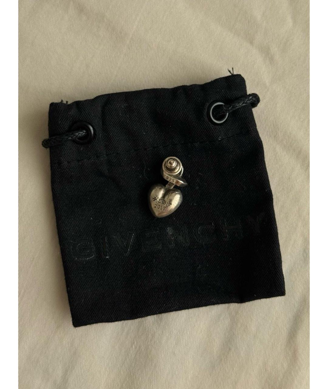 CHROME HEARTS Серебряные серебряные серьги, фото 5
