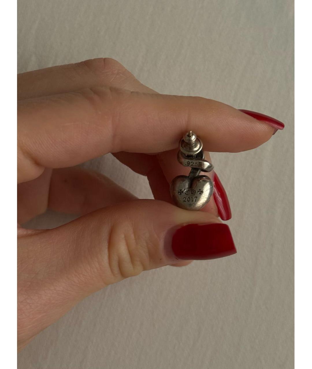 CHROME HEARTS Серебряные серебряные серьги, фото 2